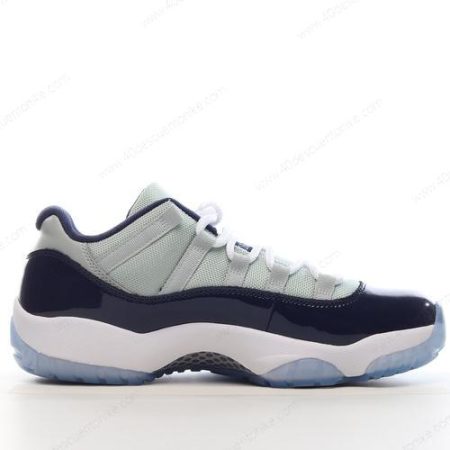 Zapatos Nike Air Jordan 11 Retro Low ‘Gris Blanco Azul Marino’ Hombre/Femenino 528895-007
