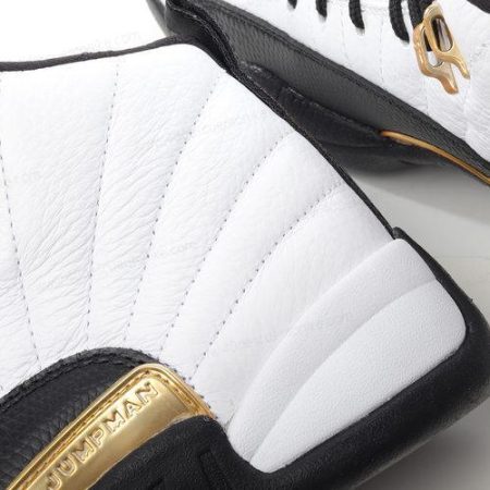 Zapatos Nike Air Jordan 12 Retro ‘Blanco Negro Oro’ Hombre/Femenino CT8013-170