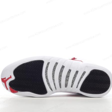 Zapatos Nike Air Jordan 12 Retro ‘Blanco Rojo’ Hombre/Femenino CT8013-106