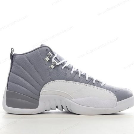 Zapatos Nike Air Jordan 12 Retro ‘Gris Blanco’ Hombre/Femenino CT8013-015