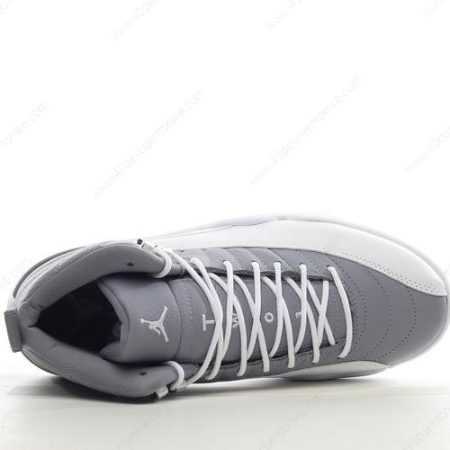 Zapatos Nike Air Jordan 12 Retro ‘Gris Blanco’ Hombre/Femenino CT8013-015