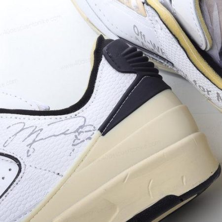 Zapatos Nike Air Jordan 2 Low SP x Off-White ‘Blanco Negro’ Hombre/Femenino DJ4375-101