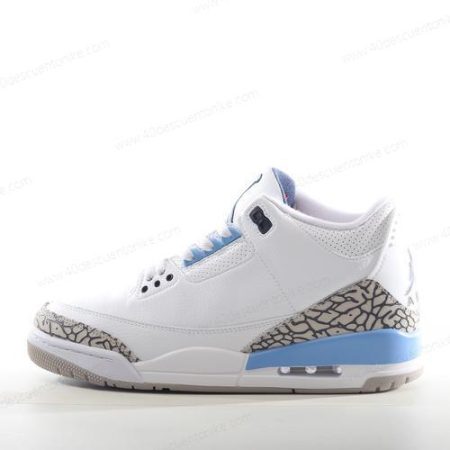 Zapatos Nike Air Jordan 3 Retro ‘Blanco Azul Gris’ Hombre/Femenino CT8532-104