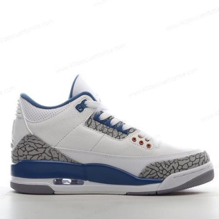 Zapatos Nike Air Jordan 3 Retro ‘Blanco Azul Gris’ Hombre/Femenino DM0967-148