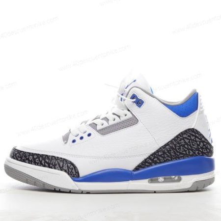 Zapatos Nike Air Jordan 3 Retro ‘Blanco Gris Azul’ Hombre/Femenino CT8532-145