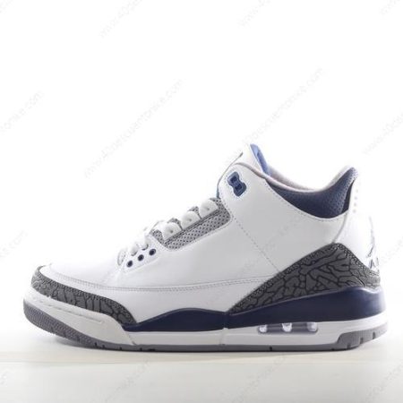 Zapatos Nike Air Jordan 3 Retro ‘Blanco Gris Negro Azul Marino’ Hombre/Femenino CT8532-140