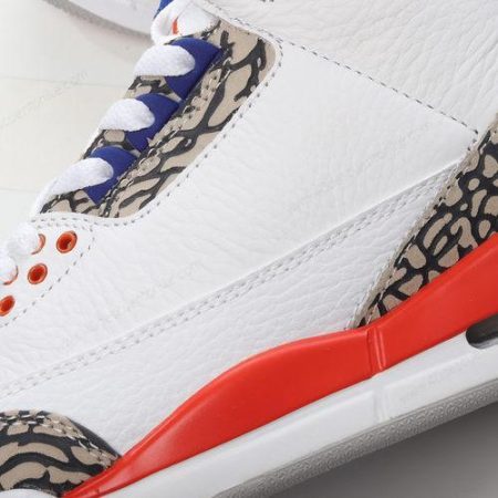 Zapatos Nike Air Jordan 3 Retro ‘Blanco Naranja Gris’ Hombre/Femenino 136064-148