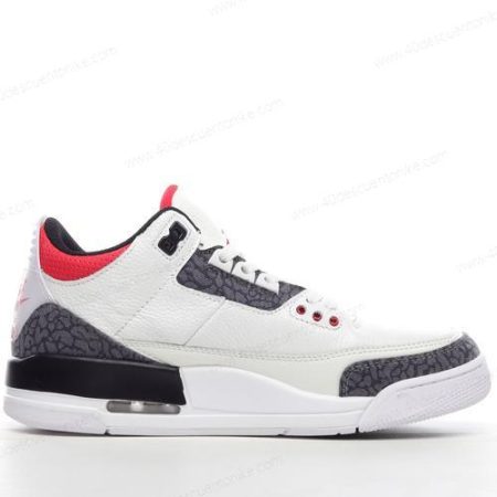 Zapatos Nike Air Jordan 3 Retro ‘Blanco Negro Rojo’ Hombre/Femenino CZ6431-100
