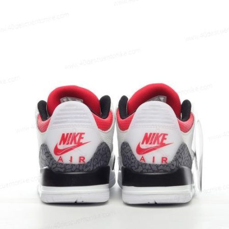 Zapatos Nike Air Jordan 3 Retro ‘Blanco Negro Rojo’ Hombre/Femenino CZ6431-100
