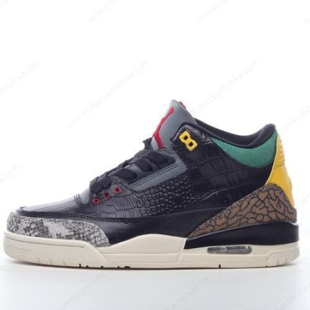 Zapatos Nike Air Jordan 3 Retro ‘Negro Blanco Verde’ Hombre/Femenino CV3583-003