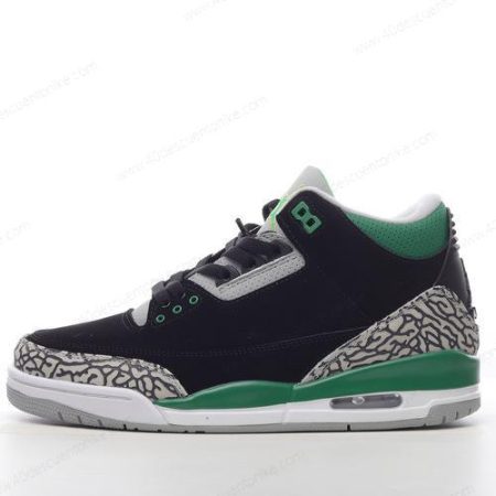 Zapatos Nike Air Jordan 3 Retro ‘Negro Verde Gris Blanco’ Hombre/Femenino DM0967-031