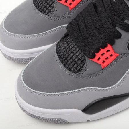 Zapatos Nike Air Jordan 4 ‘Gris Oscuro Rojo’ Hombre/Femenino DH6297-061