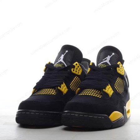 Zapatos Nike Air Jordan 4 Retro ‘Amarillo Negro’ Hombre/Femenino DH6927-017