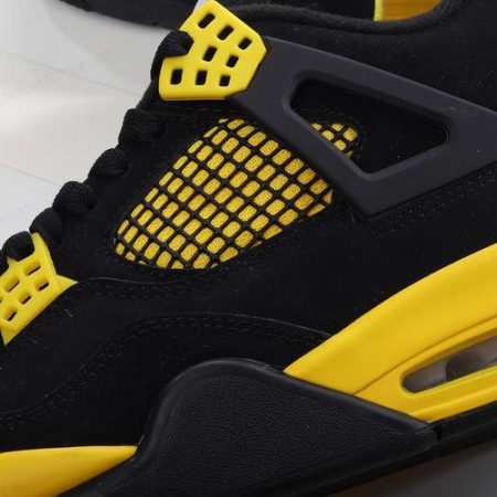 Zapatos Nike Air Jordan 4 Retro ‘Amarillo Negro’ Hombre/Femenino DH6927-017