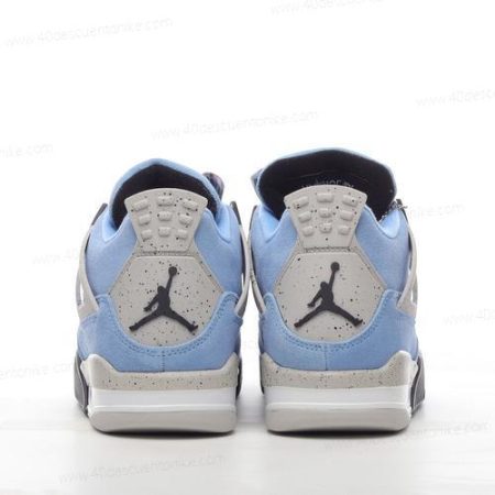 Zapatos Nike Air Jordan 4 Retro ‘Azul Gris Blanco Negro’ Hombre/Femenino CT8527-400