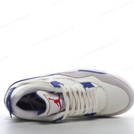 Zapatos Nike Air Jordan 4 Retro ‘Blanco Gris Azul’ Hombre/Femenino DR5415-102