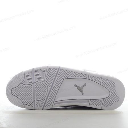 Zapatos Nike Air Jordan 4 Retro ‘Blanco Gris Negro’ Hombre/Femenino 819139-030