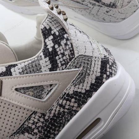 Zapatos Nike Air Jordan 4 Retro ‘Blanco Gris Negro’ Hombre/Femenino 819139-030