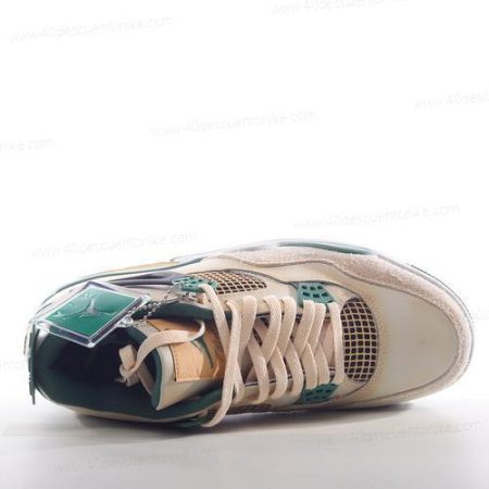 Zapatos Nike Air Jordan 4 Retro ‘Blanco Gris Verde’ Hombre/Femenino DC7770-106