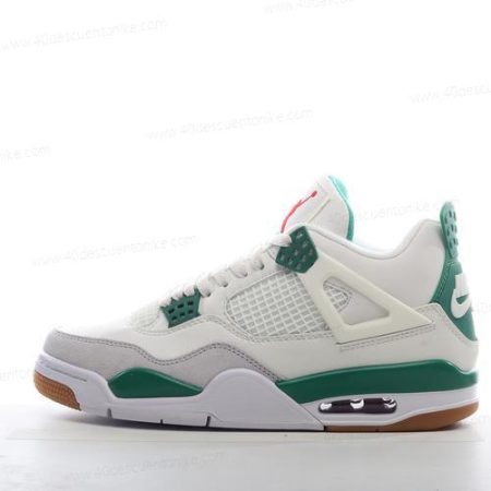 Zapatos Nike Air Jordan 4 Retro ‘Blanco Gris Verde’ Hombre/Femenino DR5415-103