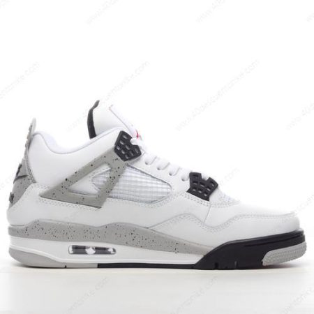 Zapatos Nike Air Jordan 4 Retro ‘Blanco Negro Gris’ Hombre/Femenino 308497-103