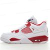 Zapatos Nike Air Jordan 4 Retro ‘Blanco Negro Rojo’ Hombre/Femenino 308497-106