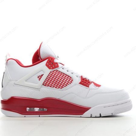 Zapatos Nike Air Jordan 4 Retro ‘Blanco Negro Rojo’ Hombre/Femenino 308497-106