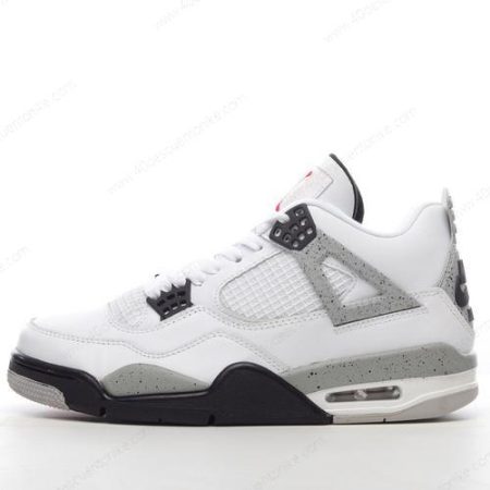 Zapatos Nike Air Jordan 4 Retro ‘Gris Blanco’ Hombre/Femenino 836016-192