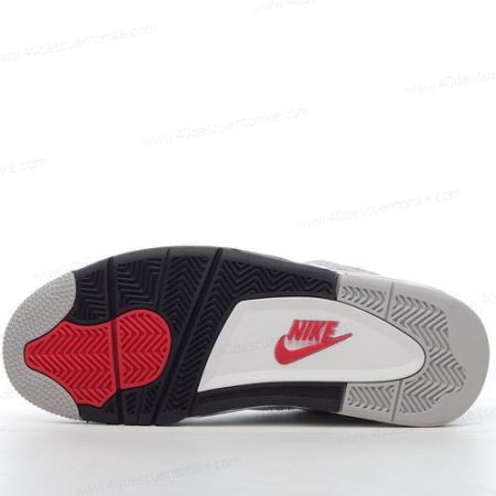 Zapatos Nike Air Jordan 4 Retro ‘Gris Blanco’ Hombre/Femenino 836016-192