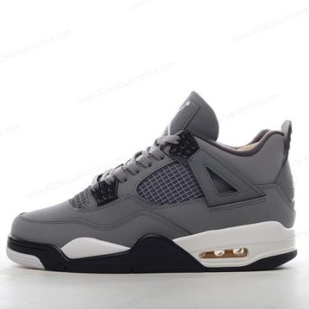 Zapatos Nike Air Jordan 4 Retro ‘Gris Negro’ Hombre/Femenino 408452-007