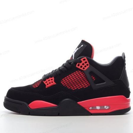 Zapatos Nike Air Jordan 4 Retro ‘Negro Rojo’ Hombre/Femenino CT8527-016