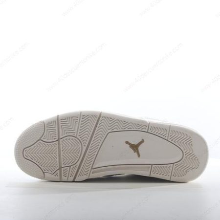 Zapatos Nike Air Jordan 4 Retro ‘Oro Blanco’ Hombre/Femenino AQ9129-170