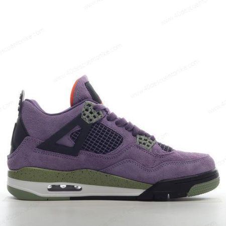 Zapatos Nike Air Jordan 4 Retro ‘Verde Púrpura’ Hombre/Femenino AQ9129-500