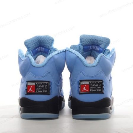 Zapatos Nike Air Jordan 5 Retro ‘Azul Negro Blanco’ Hombre/Femenino DV1310-401