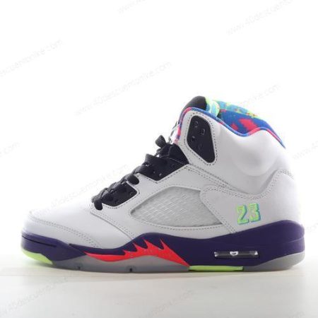 Zapatos Nike Air Jordan 5 Retro ‘Blanco Púrpura Rosa Verde’ Hombre/Femenino DB3024-100