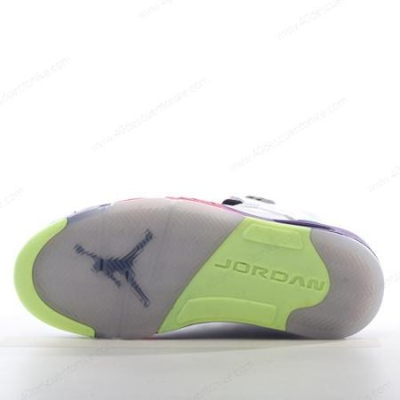 Zapatos Nike Air Jordan 5 Retro ‘Blanco Púrpura Rosa Verde’ Hombre/Femenino DB3024-100