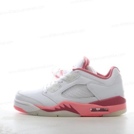 Zapatos Nike Air Jordan 5 Retro ‘Blanco Rojo Gris’ Hombre/Femenino DX4390-116