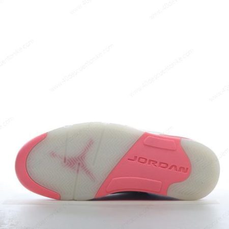Zapatos Nike Air Jordan 5 Retro ‘Blanco Rojo Gris’ Hombre/Femenino DX4390-116
