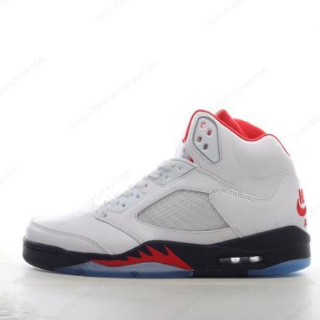 Zapatos Nike Air Jordan 5 Retro ‘Blanco Rojo Negro’ Hombre/Femenino 440888-100