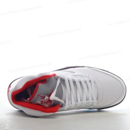 Zapatos Nike Air Jordan 5 Retro ‘Blanco Rojo Negro’ Hombre/Femenino 440888-100