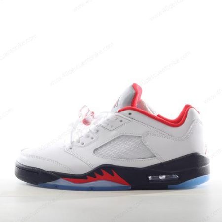 Zapatos Nike Air Jordan 5 Retro ‘Blanco Rojo Negro Plata’ Hombre/Femenino 440890-102