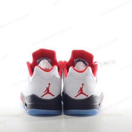Zapatos Nike Air Jordan 5 Retro ‘Blanco Rojo Negro Plata’ Hombre/Femenino 440890-102