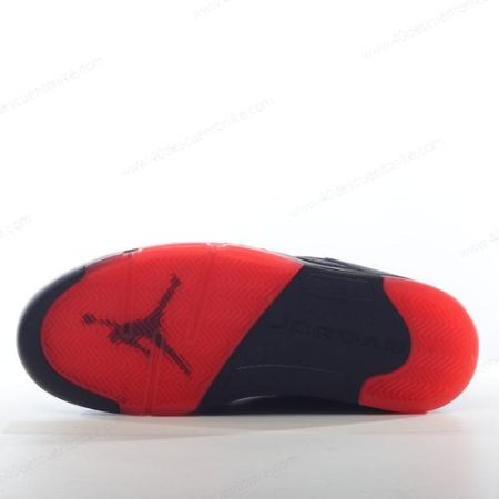 Zapatos Nike Air Jordan 5 Retro ‘Negro Rojo’ Hombre/Femenino 819171-001