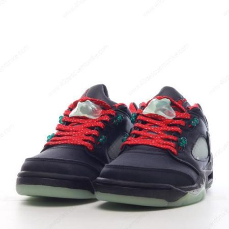 Zapatos Nike Air Jordan 5 Retro ‘Negro Rojo Plata’ Hombre/Femenino DM4640-036