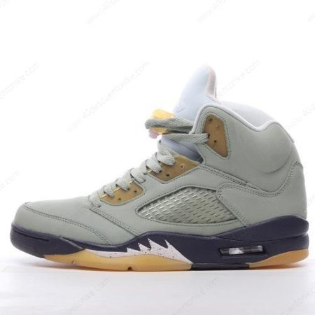 Zapatos Nike Air Jordan 5 Retro ‘Verde Negro Amarillo’ Hombre/Femenino 440888-300
