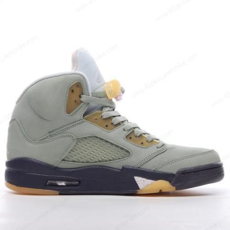 Zapatos Nike Air Jordan 5 Retro ‘Verde Negro Amarillo’ Hombre/Femenino 440888-300