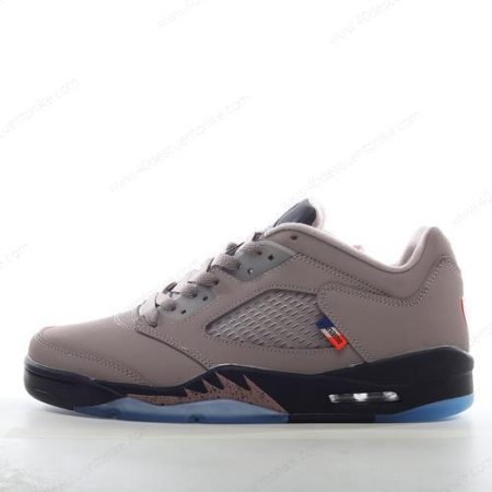 Zapatos Nike Air Jordan 5 Retro x Paris Saint Germain ‘Negro Marrón Azul’ Hombre/Femenino DX6325-204