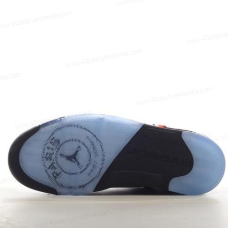 Zapatos Nike Air Jordan 5 Retro x Paris Saint Germain ‘Negro Marrón Azul’ Hombre/Femenino DX6325-204