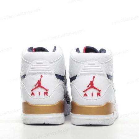 Zapatos Nike Air Jordan Legacy 312 ‘Dorado Blanco Azul Marino Negro’ Hombre/Femenino AV3922-101