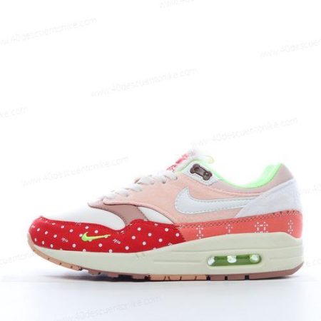 Zapatos Nike Air Max 1 PRM ‘Blanco Rojo Verde’ Hombre/Femenino DR2553-111